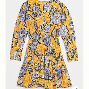 NWT Anthropologie floral yellow dress with sleeves